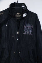 Vintage men black Akademiks New york full zip bomber jacket M|L30 W21|SKU 6712