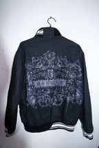 Vintage men black Akademiks New york full zip bomber jacket M|L30 W21|SKU 6712