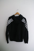 Vintage adidas black Men's Future Icons small Full Zip Hoodie