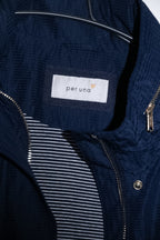 Vintage per una Womens navy zipper rain Jacket  L|L34 W19|SKU 6713