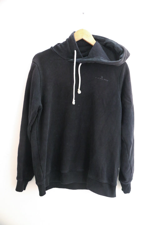 vintage G-star raw medium fleece black unisex hoodie