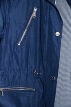 Vintage per una Womens navy zipper rain Jacket  L|L34 W19|SKU 6713