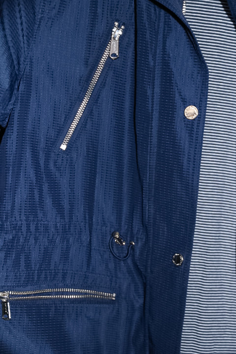Vintage per una Womens navy zipper rain Jacket  L|L34 W19|SKU 6713