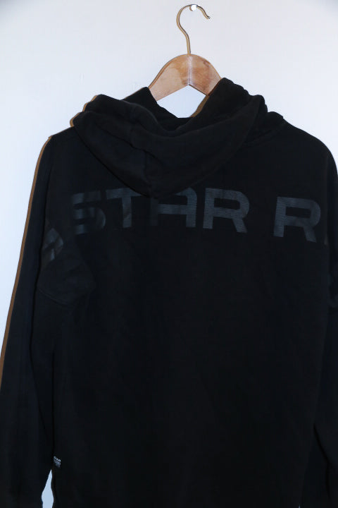 vintage G-star raw medium fleece black unisex hoodie