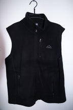 Vintage men brown Mckinley fleece full zip sleeveless jacket in M|L30 W21|SKU 6716