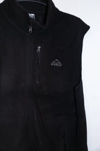 Vintage men brown Mckinley fleece full zip sleeveless jacket in M|L30 W21|SKU 6716