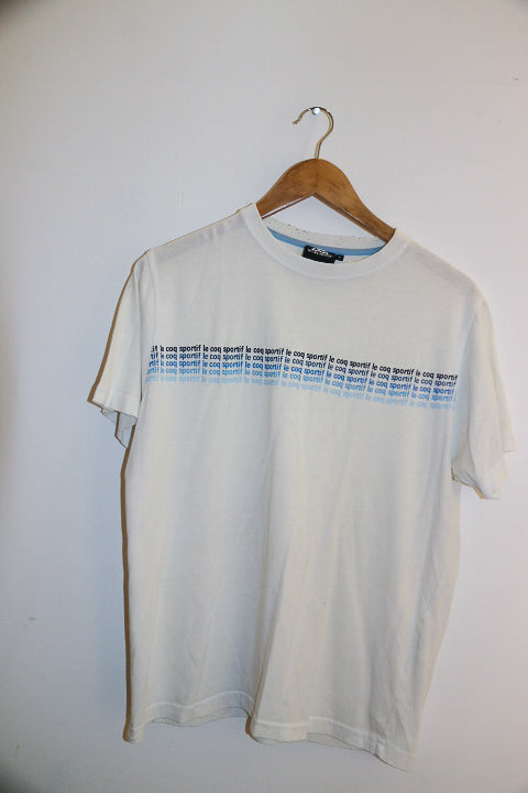 Vintage white lecoq spotif mens small tees
