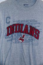 Vintage Gear Indians baseball mens grey small tees
