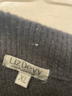 Rubynee Vintage y2k black liz devy long sleeve knitted jumper dress