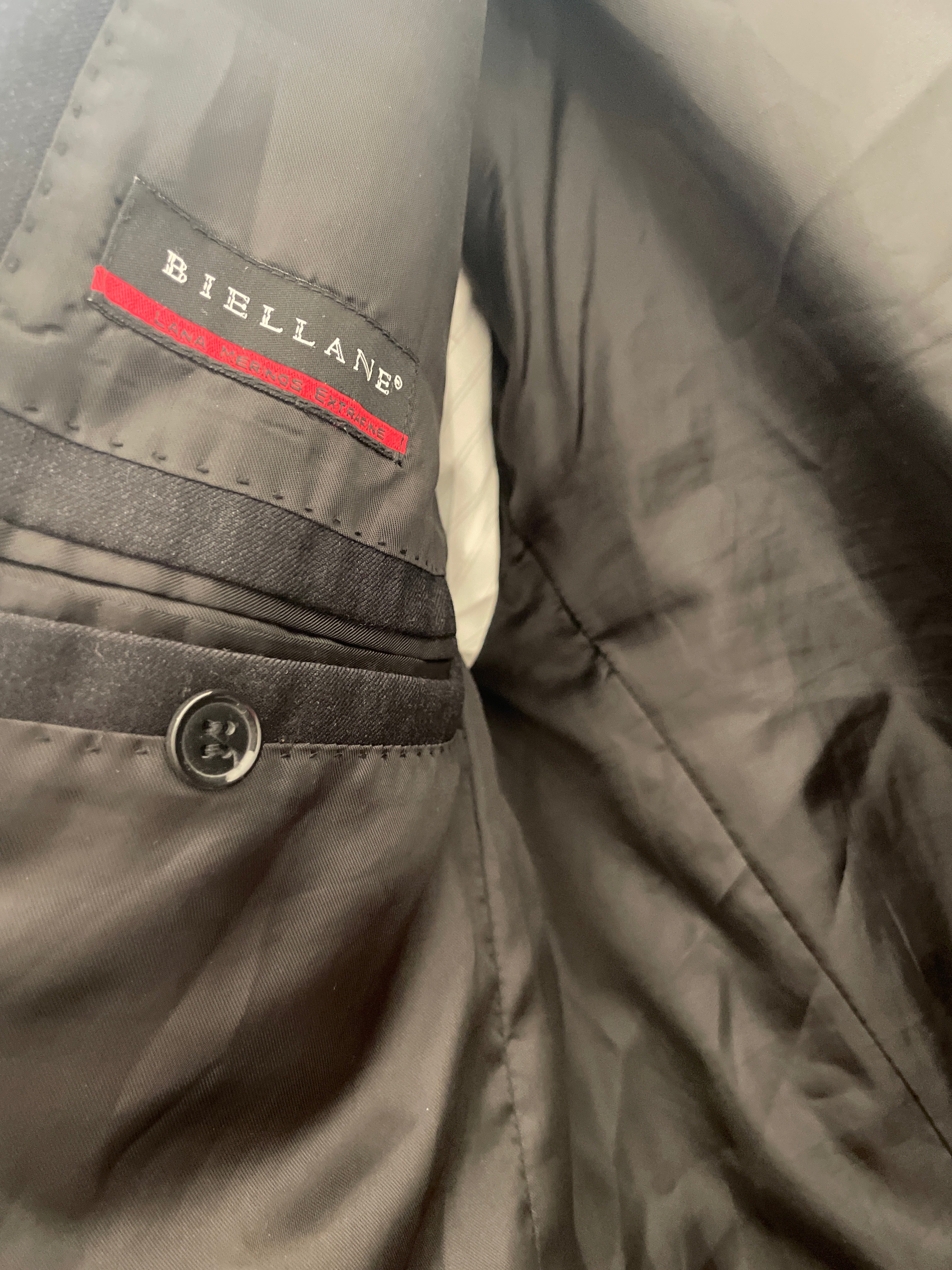 Rubynee Vintage y2k Biellane Black Mens Suits & Blazers size XXL