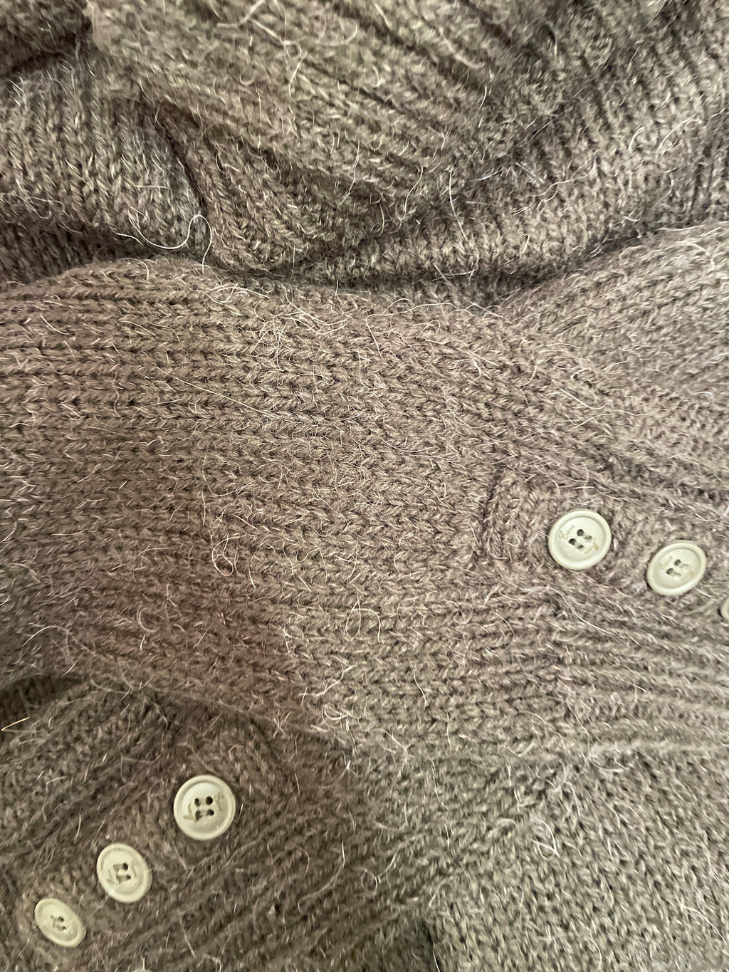 Rubynee Vintage y2k zara cotton rollup brown jumper