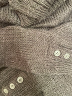 Rubynee Vintage y2k zara cotton rollup brown jumper