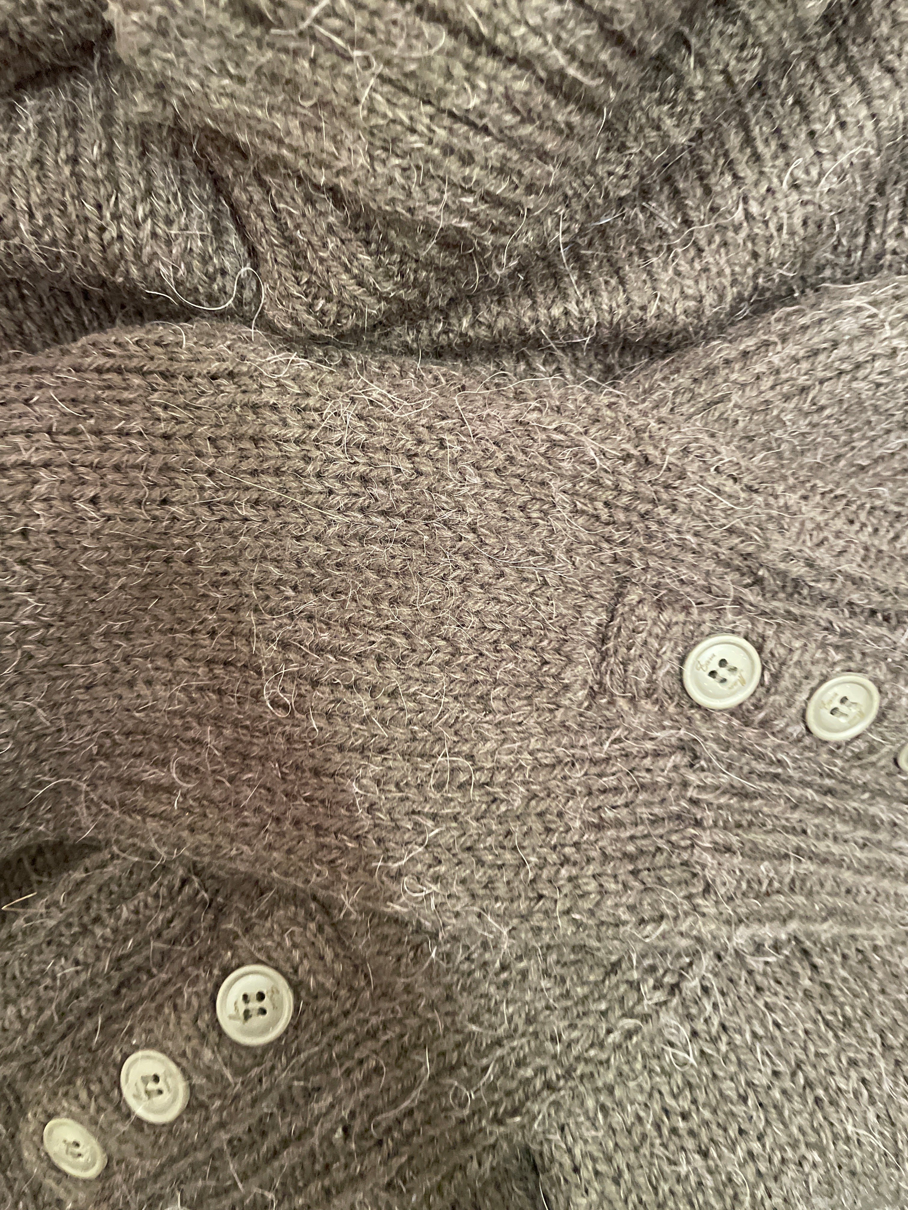 Rubynee Vintage y2k zara cotton rollup brown jumper