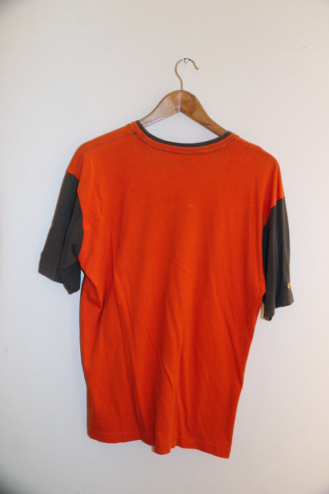 Vintage orange fila mens small tees