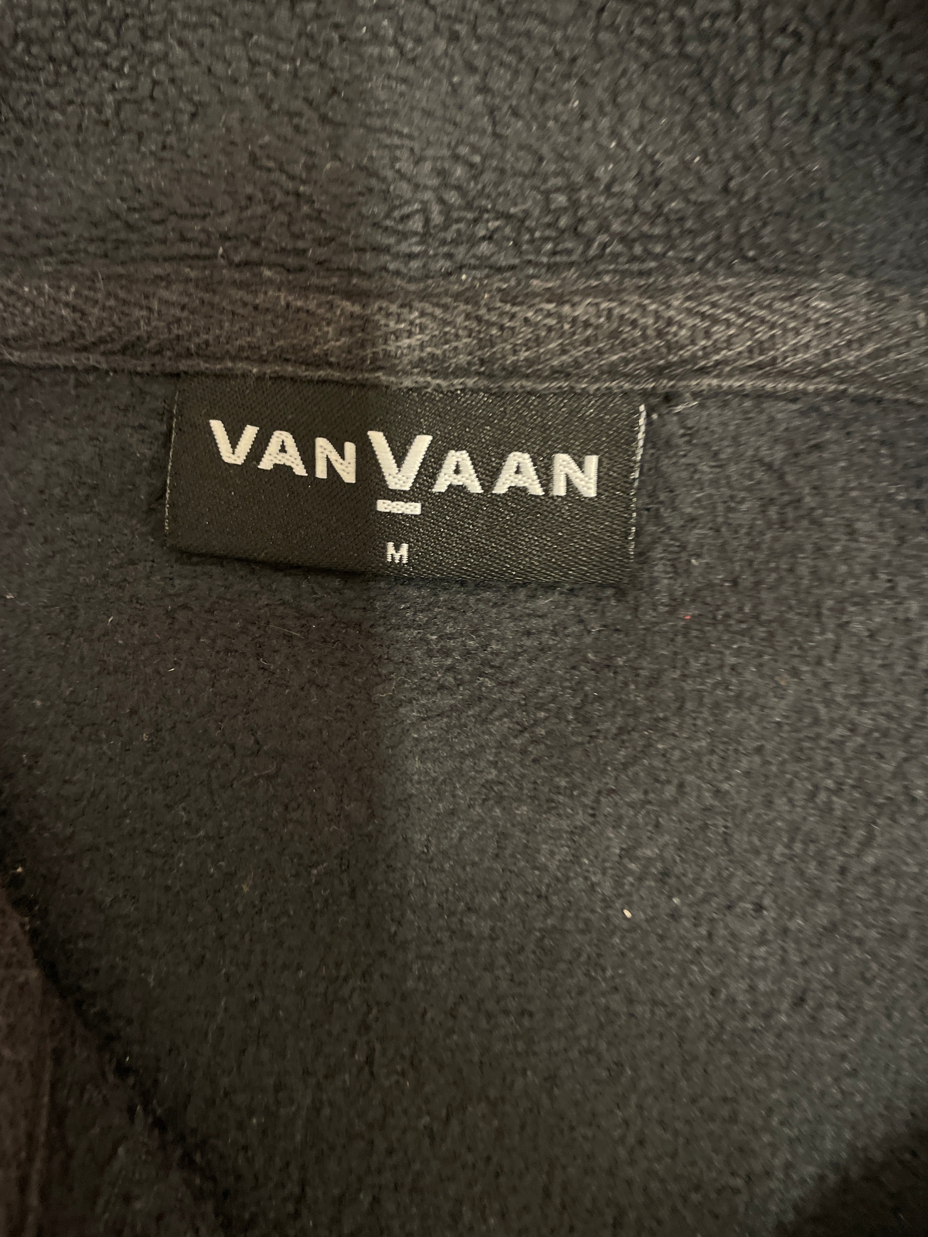 Rubynee Vintage y2k Vanvaan black 1/4 fleece zip sweatshirt size M