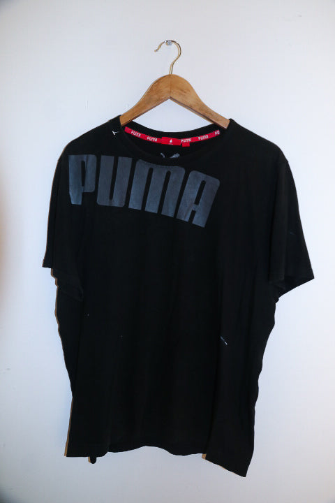 Vintage large black puma logo mens tees