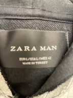 Vintage marble white pattern zara man hoodie size L