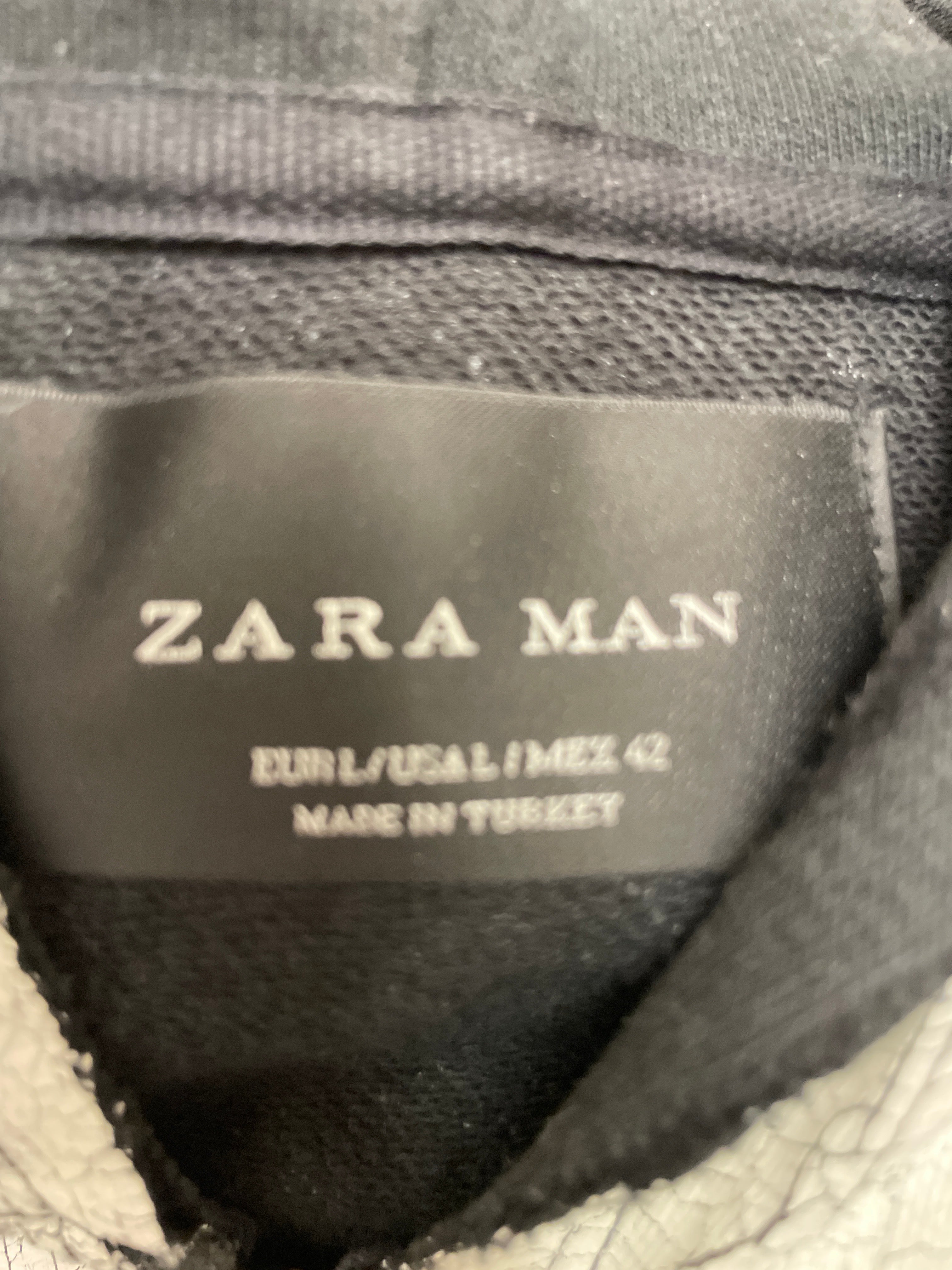 Rubynee Vintage y2k marble white pattern zara man hoodie size L