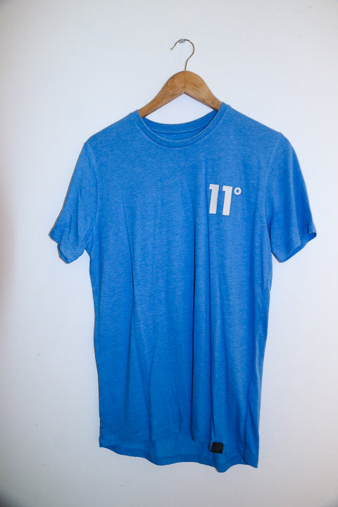 Vintage mens medium blue elevens plain tees