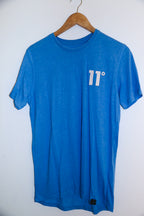 Vintage mens medium blue elevens plain tees