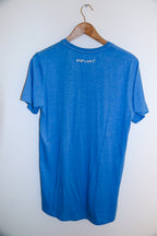 Vintage mens medium blue elevens plain tees
