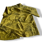 vintage men's hawaiian printed green silk vintage shirt for men made in italy in L|L29 W22|SKU 5329