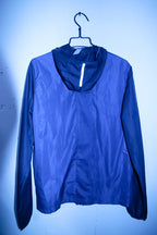 Vintage KALENJI By Decathlon Men navy run wind zipper hooded Jacket M|L29 W22|SKU 6730