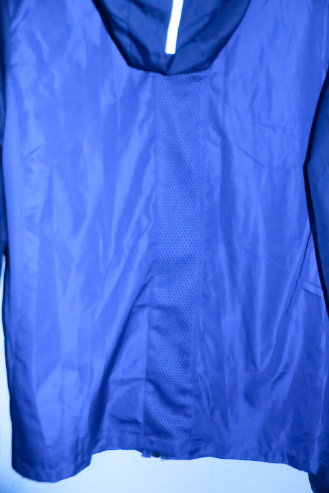 Vintage KALENJI By Decathlon Men navy run wind zipper hooded Jacket M|L29 W22|SKU 6730