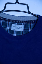 Sfera men essentials regular fit navy  crew neck sweatshirt in M|L29 W21|SKU 6731 100% COTTON