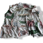 Vintage men's Jupiter abstract pattern rave hippie multi button up shirt in L/XL| L29W22|SKU 5332