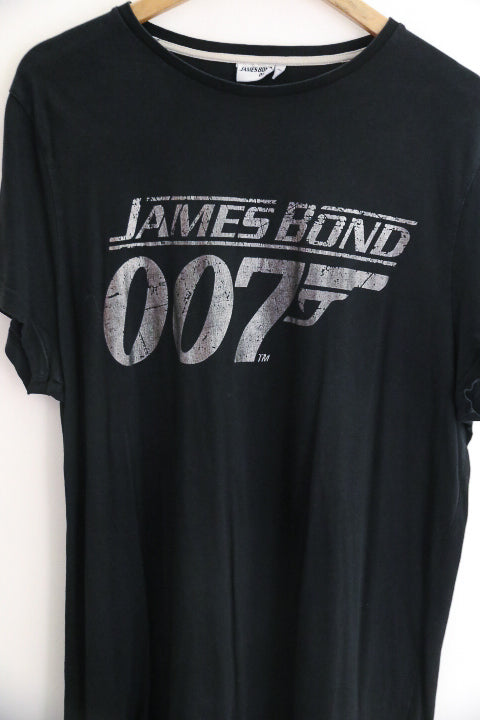 Vintage black James Bond 007 mens Xlarge tees