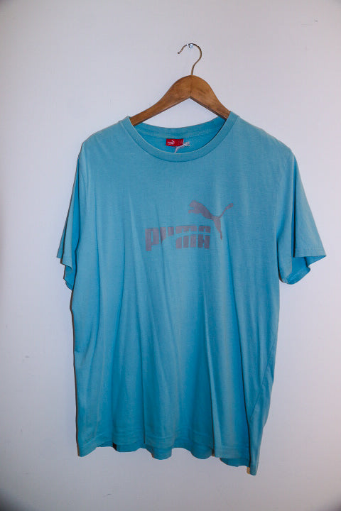 Vintage mens blue Xlarge puma logo tees
