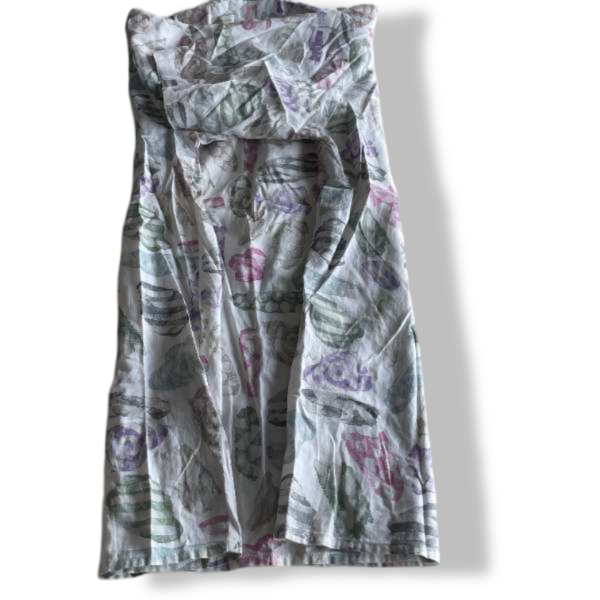 Vintage Camice Brando men's Abstract Pattern Short Sleeves multi Shirt|L32 W21|SKU 5334 