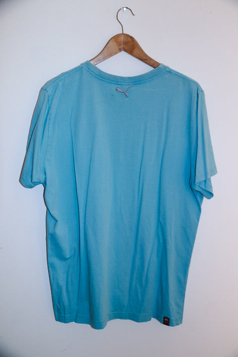 Vintage mens blue Xlarge puma logo tees