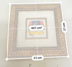 Rubynee Gold picture frames with art and flower design