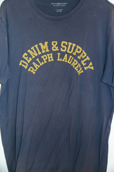 Vintage Denim and supply Ralph Lauren mens grey large t-shirt