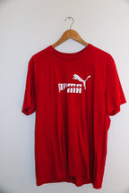 Vintage red puma essential mens XL tees