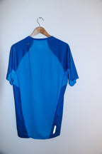 vintage mens Xlarge Asics blue training jersey