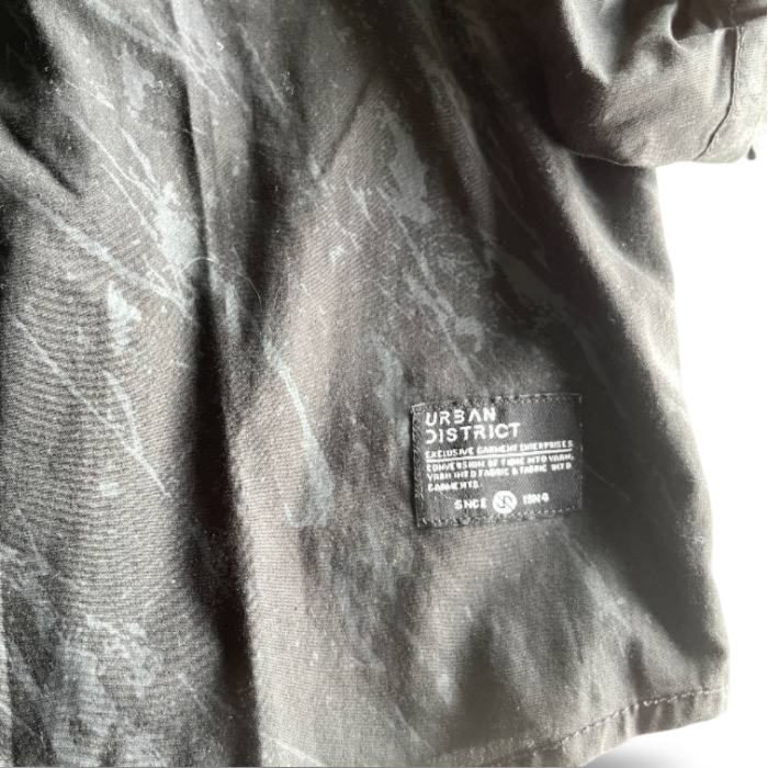 VINTAGE MENS URBAN DISTRICT ANGELO LITRICO LONG FITTED SLEEVED SHIRT XL BLACK|L33W23|SKU 5340 