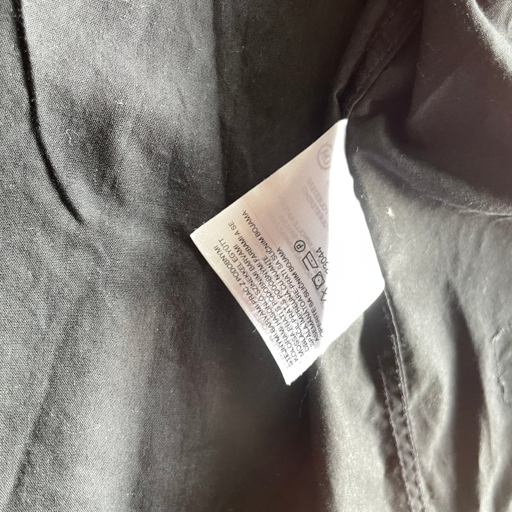 VINTAGE MENS URBAN DISTRICT ANGELO LITRICO LONG FITTED SLEEVED SHIRT XL BLACK|L33W23|SKU 5340