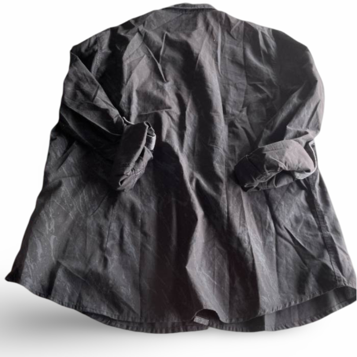 VINTAGE MENS URBAN DISTRICT ANGELO LITRICO LONG FITTED SLEEVED SHIRT XL BLACK|L33W23|SKU 5340 