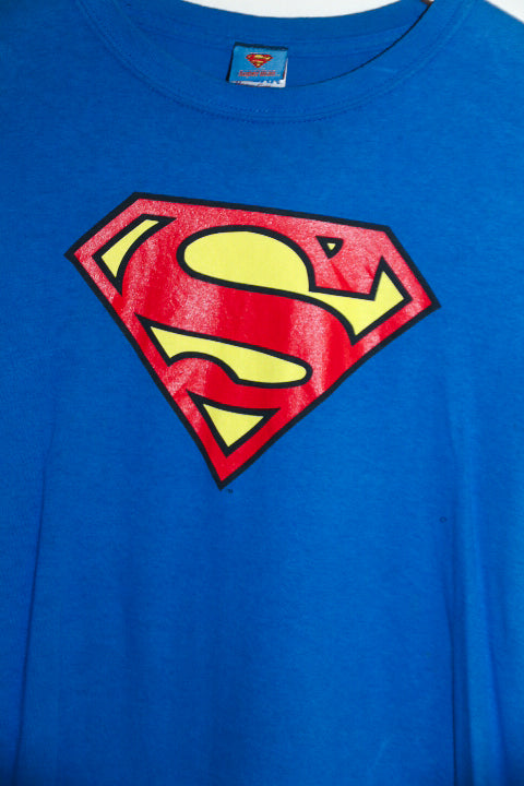 Vintage Dc comics Superman blue small tees