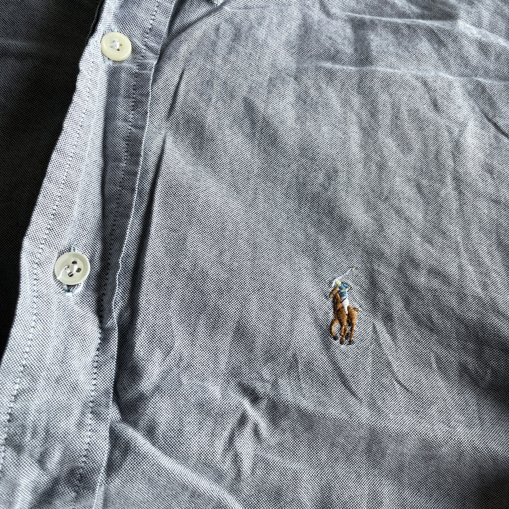 Vintage Ralph Lauren Shirt Size XXL Blue Smart Office preppy wear in 2XL|L36W23|SKU 5342 