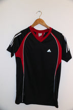 Vintage black medium adidas mens v-neck training tees