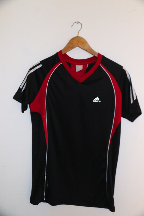 Vintage black medium adidas mens v-neck training tees