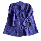 Vinatge 1990s OLYMP Purple Cotton Button Down Pleated Size 39 neck 15.5 M/L french cuff shirt|L32W20|SKU 5344