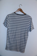 vintage grey stripped mens small crew neck tees
