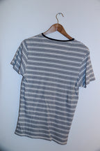 vintage grey stripped mens small crew neck tees