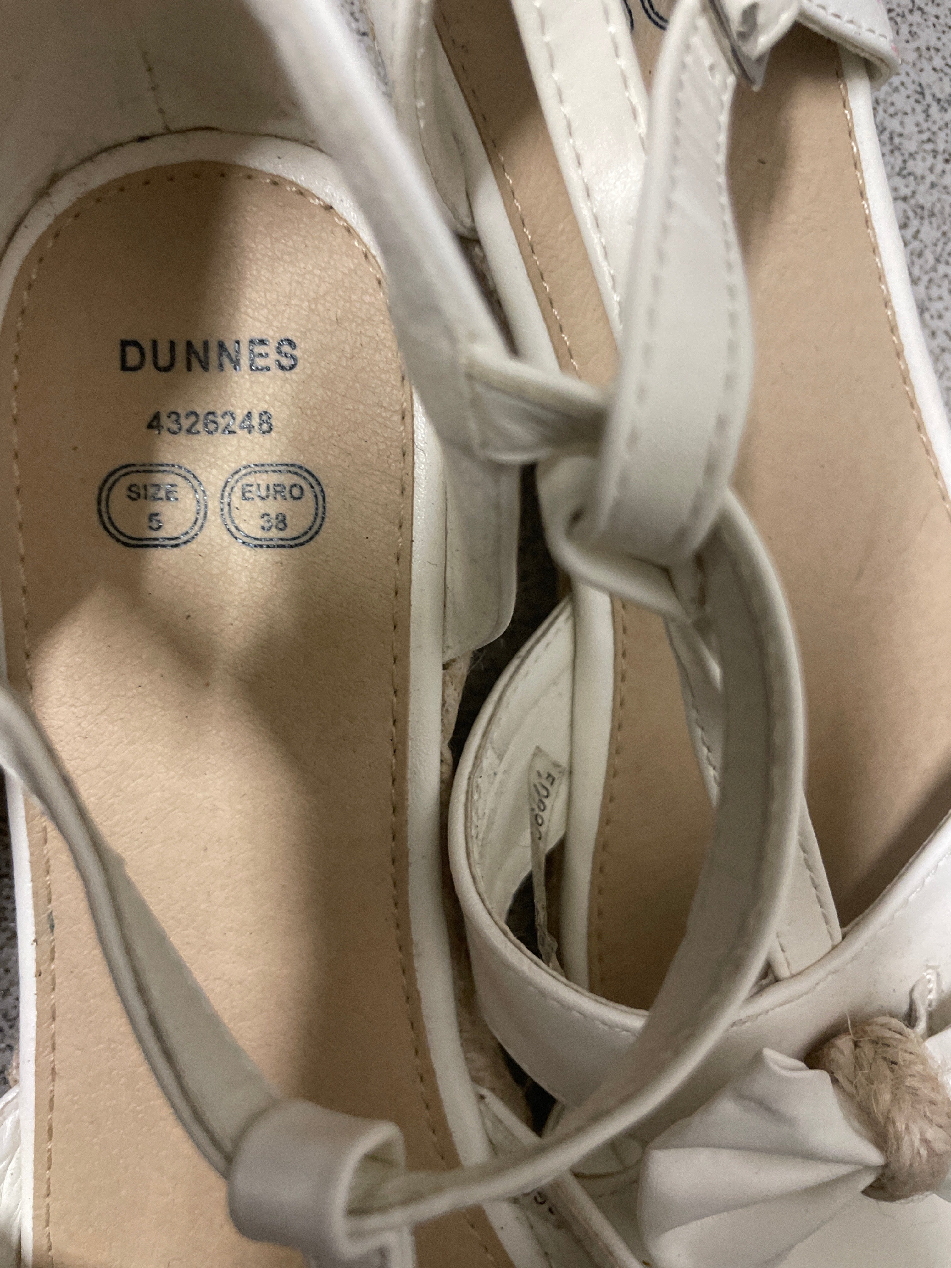 Rubynee Vintage y2k women Dunnes cream ankle strap bridal sandal