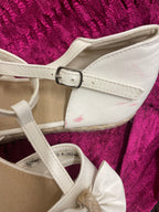 Rubynee Vintage y2k women Dunnes cream ankle strap bridal sandal